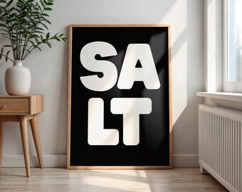 Salt of the Earth Print: Christian Bible Verse Typography (Digital Download)