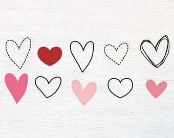 Hand Drawn Heart SVG - Valentine Heart SVG - Doodle Heart SVG - Heart Vector - Heart Clipart - Valentine Svg - Love Svg - Heart Png
