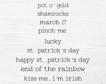 Día de San Patricio SVG - Refranes de San Patricio SVG - Lucky SVG - Día de San Patricio Svg - Shamrock Svg - Irlandés Svg - Archivo de corte de San Patricio -Archivo Cricut