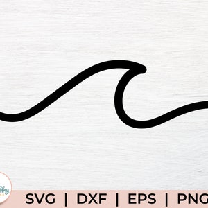 Golf SVG - Ocean Wave SVG - Oceaan SVG - Single Wave Svg - Lake Svg - Strand Svg - Zomer Svg - Water Svg - Wave Clipart - Cricut Cut File