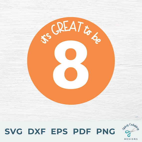 Great to Be 8 SVG Great to Be 8 Printable Baptism SVG | Etsy