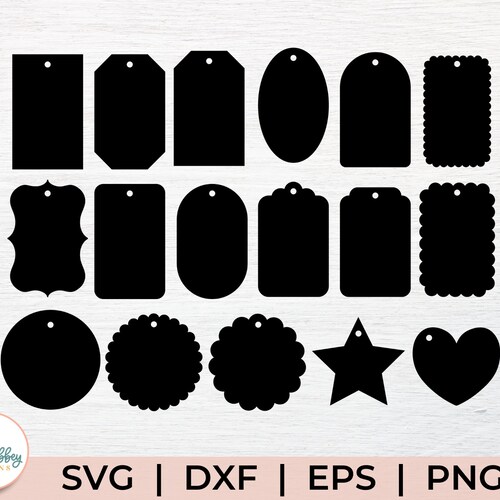 Tag SVG Gift Tag SVG Gift Tag Template Blank Tags SVG - Etsy
