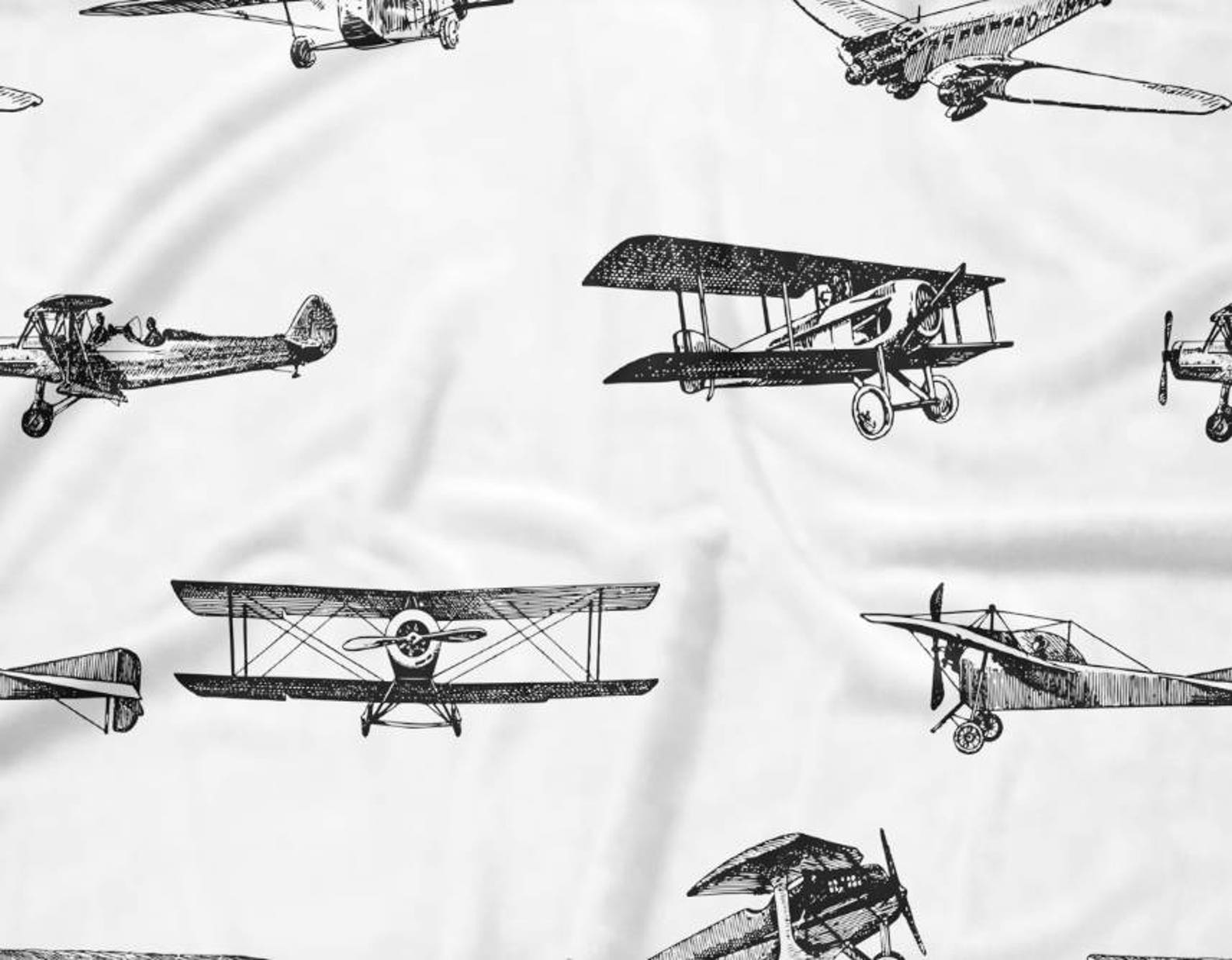 Vintage Airplane Baby Blanket Milestone Baby Blanket Etsy