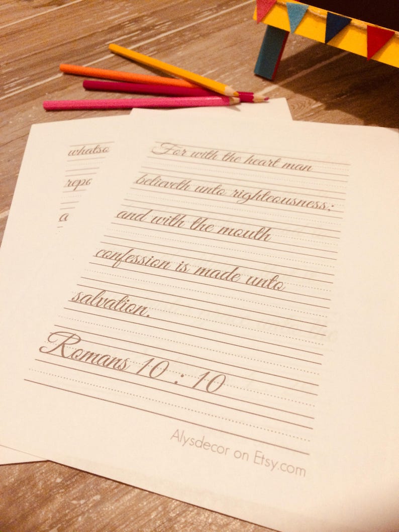 Cursive Writing Printable Pages KJV Bible Verses Stay At Etsy cursive-writing-printable-pages-kjv-bible-verses-stay-at-etsy