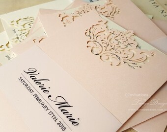 quince invitations personalized 15 invitation ideas etsy