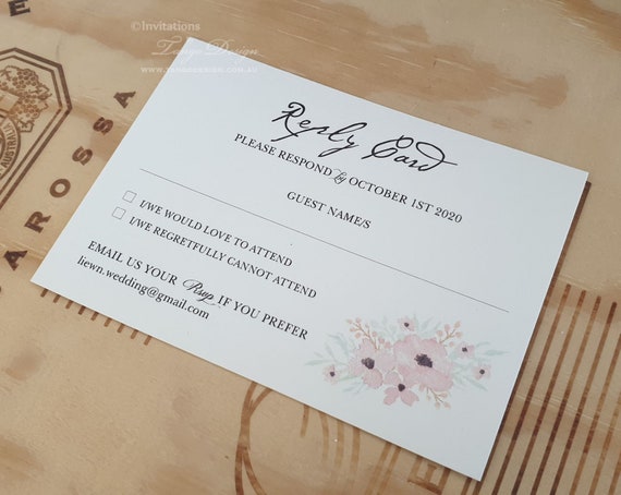 Wedding Card Design Invitation Floral Pocket Fold Package Etsy