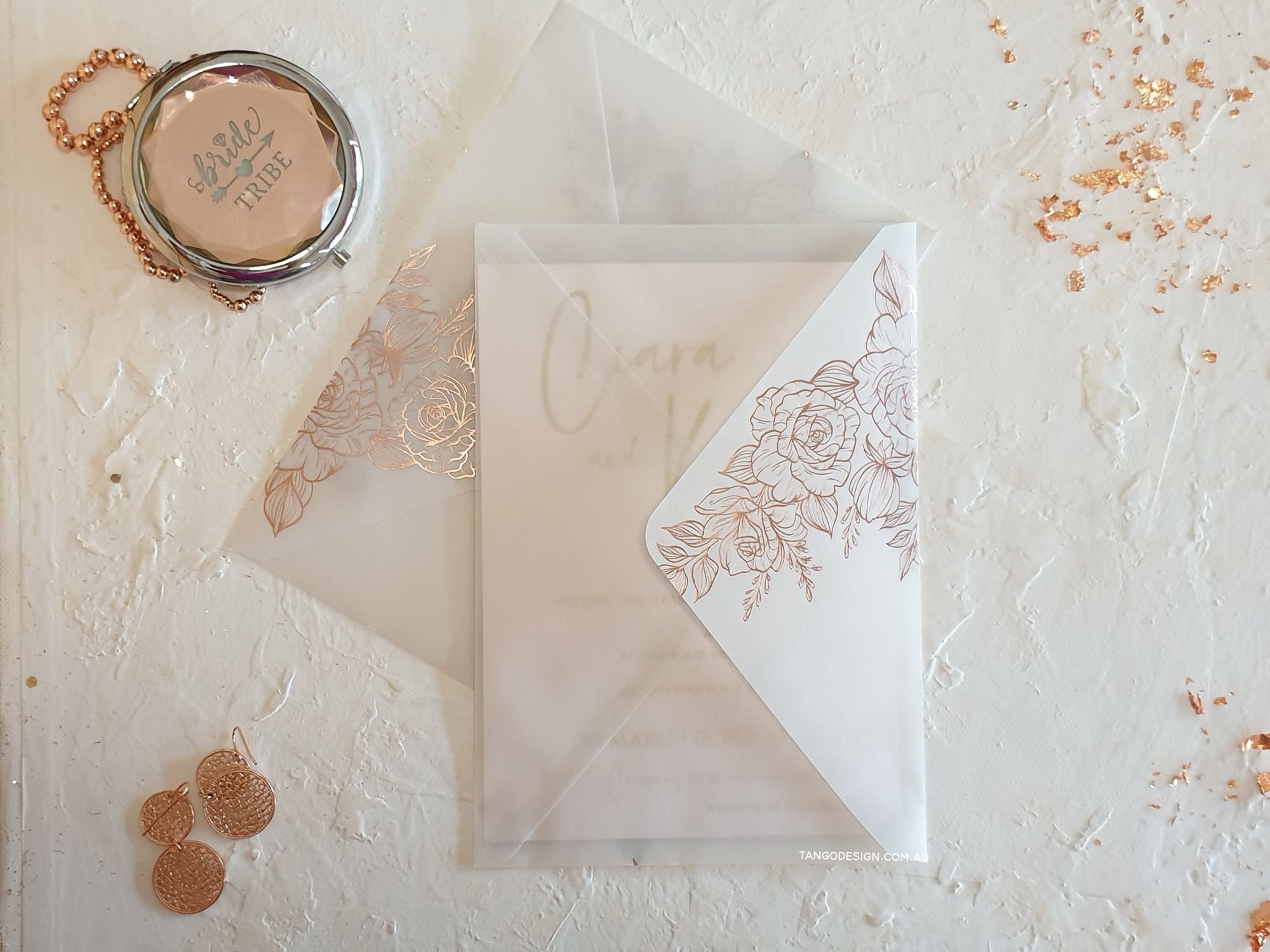 VELLUM Envelope Foil Envelope Wedding Invitations. Vellum Etsy UK