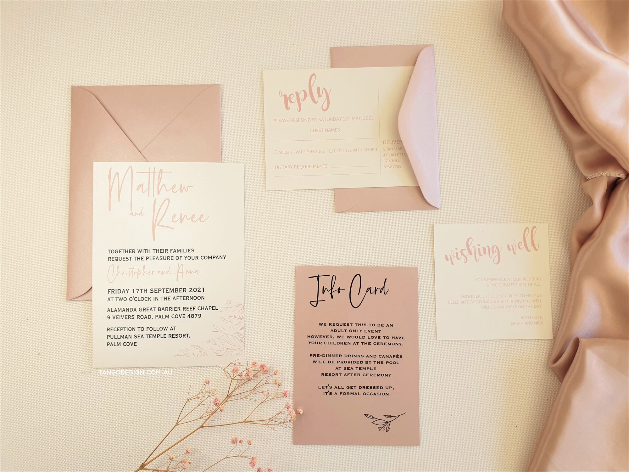 Minimalist Vellum Band Wedding Invitations Suite. Online Etsy Australia