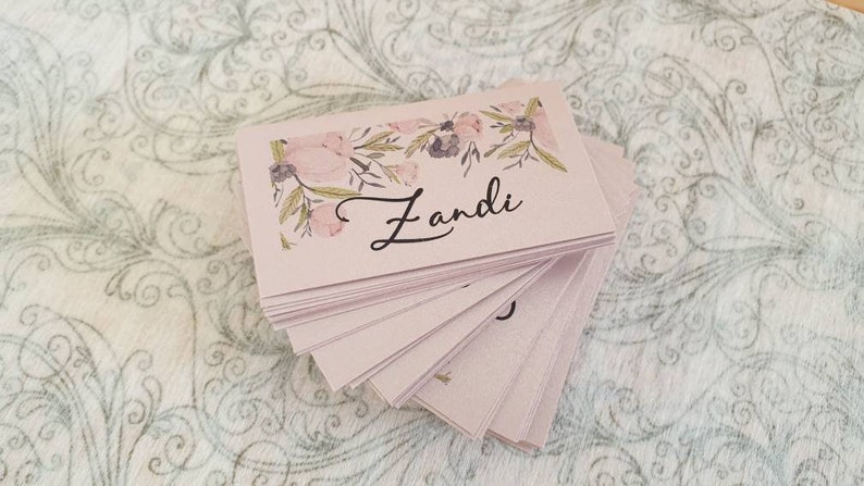 Wedding name cards for favors or guest gifts Table seating or escort card 50x Thank you tags Personalized guests names Gift cards