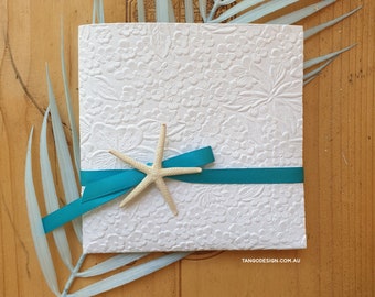 Tropical Floral wedding invitation suite. Beach Island wedding invitation cards set printing, Personalized wedding invitations.