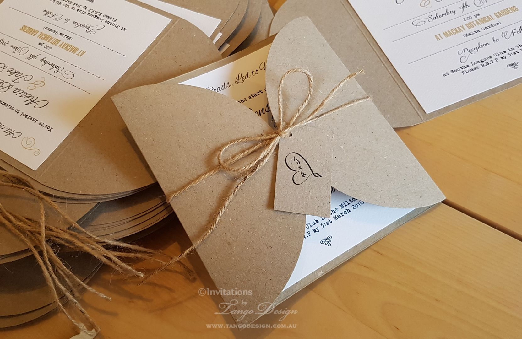 RUSTIC Wedding Invitations. Boho Country Wedding Invitation. Shabby