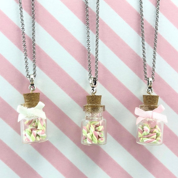 Collier pastel marshmellow jar