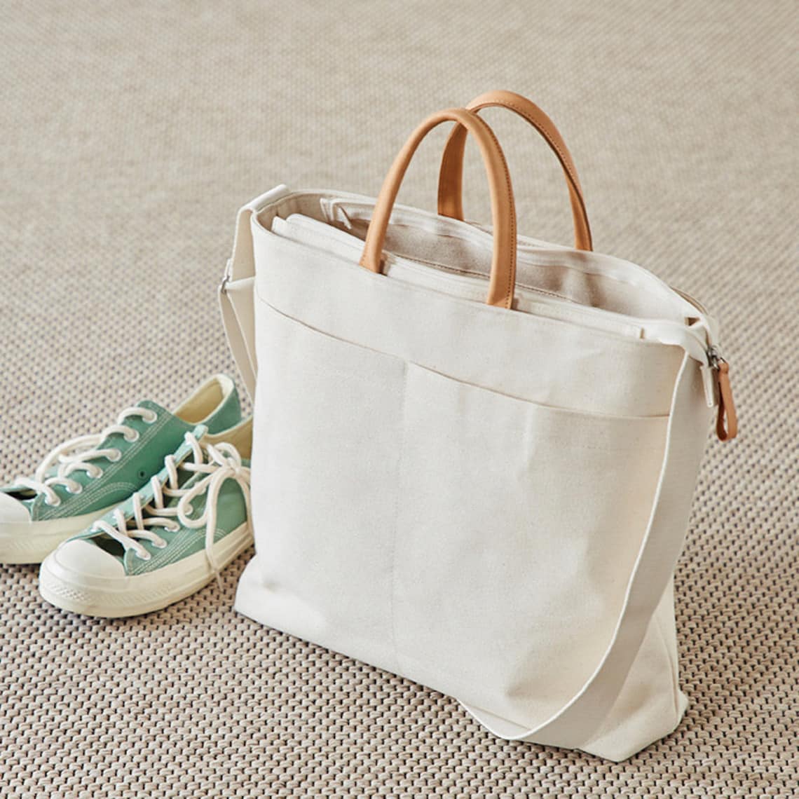 Canvas Crossbody Tote Bag/ Canvas Shoulder Bags/ Unisex Tote Etsy