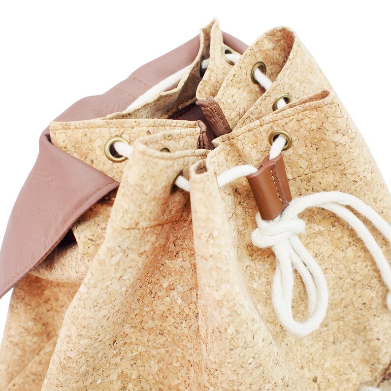 RISY Handmade Women Bucket Backpack Daypack Laptop Backpack School Backpack Traveling Unisex Bag
