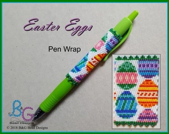 HUEVOS DE PASCUA Patrón de envoltura de pluma de peyote