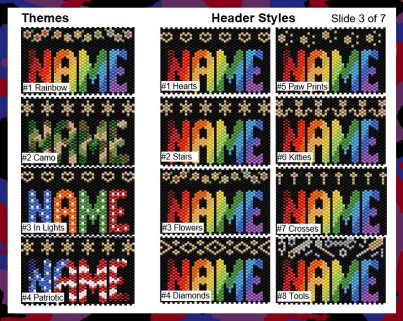 CUSTOM PERSONAL NAME Pen Wrap Pattern - Etsy UK
