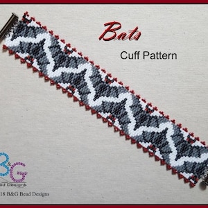 BATS Peyote Bracelet Cuff Pattern