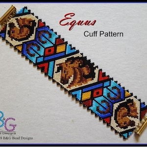 EQUUS Peyote Cuff Bracelet Pattern