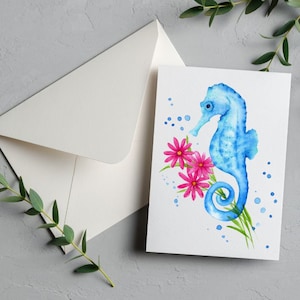 Ocean Marine Life Blank Cards - birthday card - valentines card - assorted designs