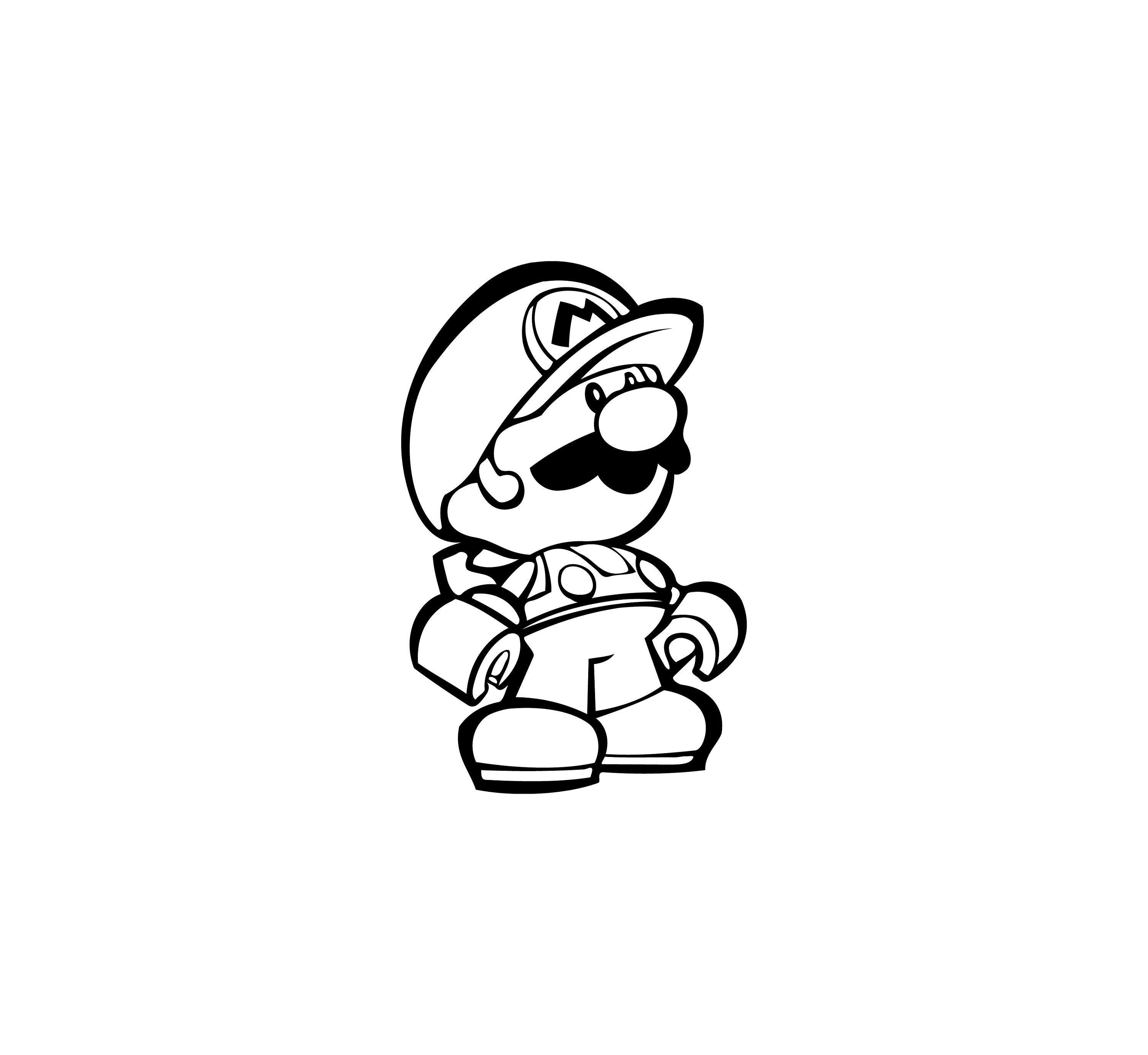 Paper Mario Figure SVG DIY Paper Mario Figure Papercraft File for Cricut,  Silhouette & Other E-cutters 