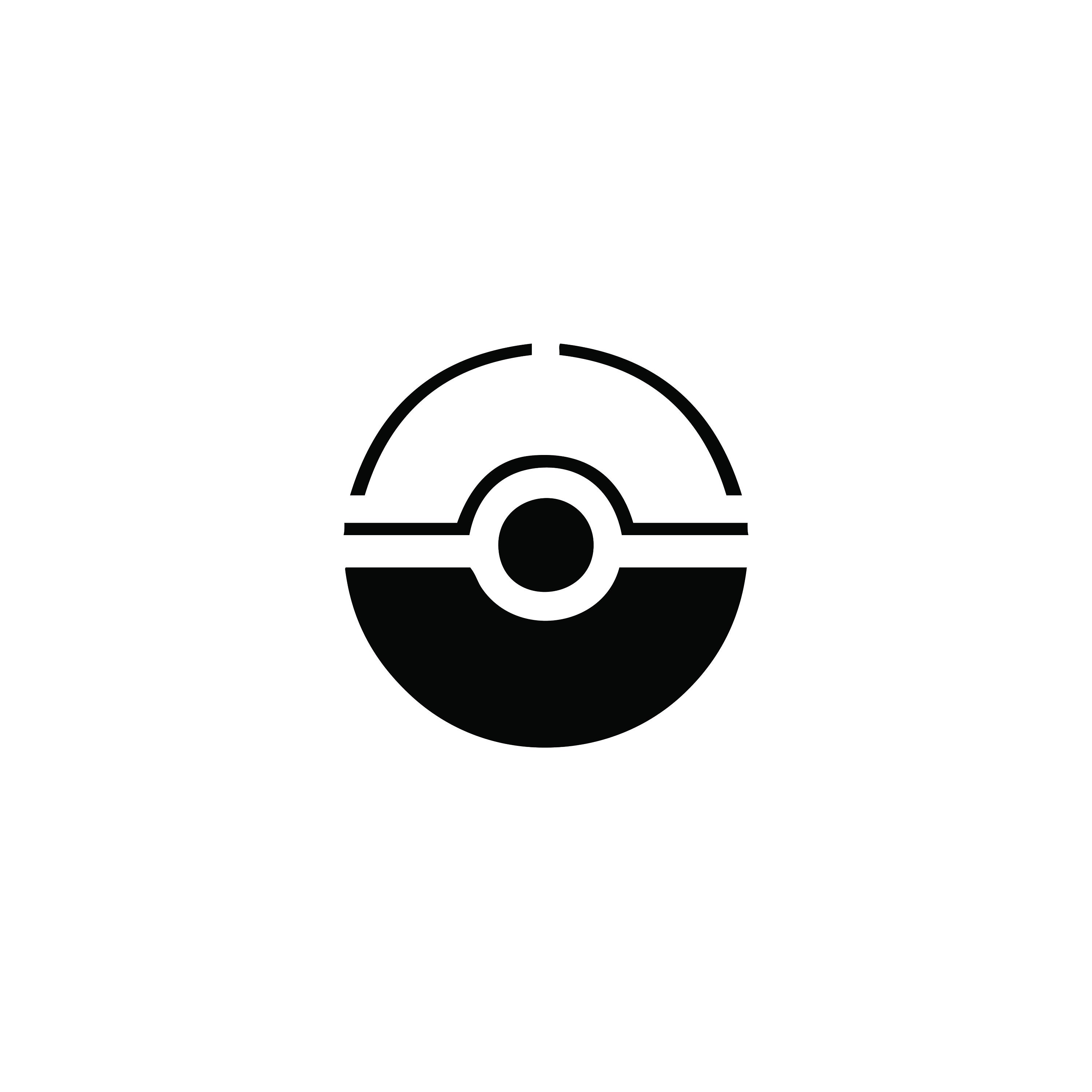 pokeball glyph icon 26999765 Vector Art at Vecteezy