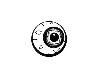 Eyeball, eye ball, bloodshot eye, clipart, silhouette, cricut, dxf, ai, svg, eps