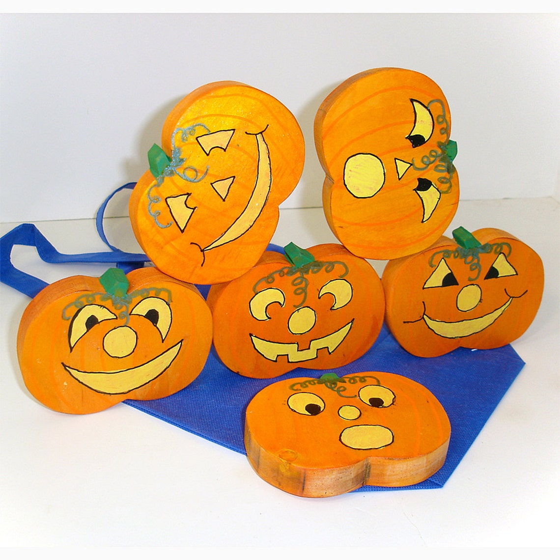 Halloween Pumpkin Stacking Game Wooden Stacking Toy Pumpkins | Etsy