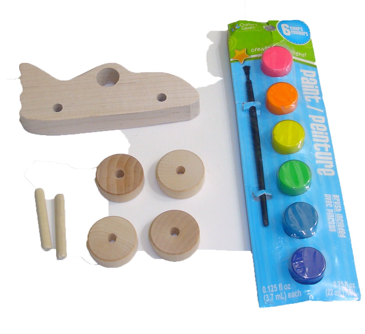 Paint a Car Kit Wooden Car Paint Kit Etsy