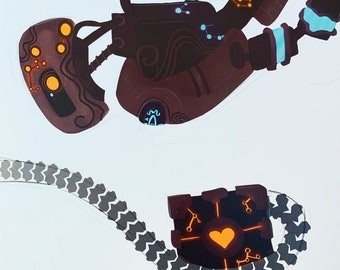 Sheikah GLaDOS (Portal 2/Botw) Art Prints - 8.5 x 11 - Two for One Double Pack!