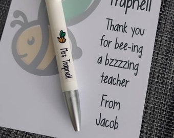 Personalised Name Teacher Pen Gift