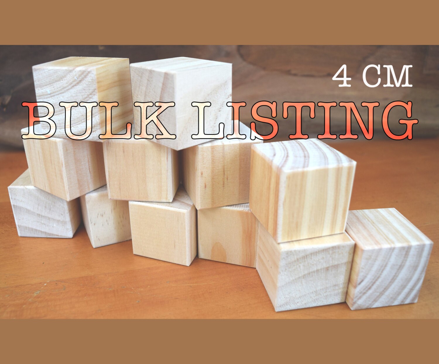 BULK SMALL Wooden block craft blanks set of 3 5 or 12 Etsy