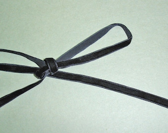 10mm (3/8") velvet ribbon trim - black 10yd