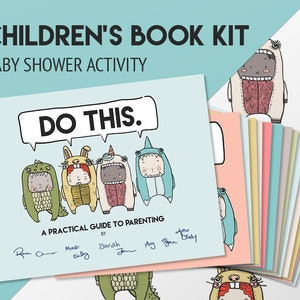 Do This Children's Book Kit Baby Shower Activity // Full Color image 1