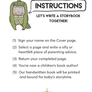 Do This Children's Book Kit Baby Shower Activity // Full Color image 9