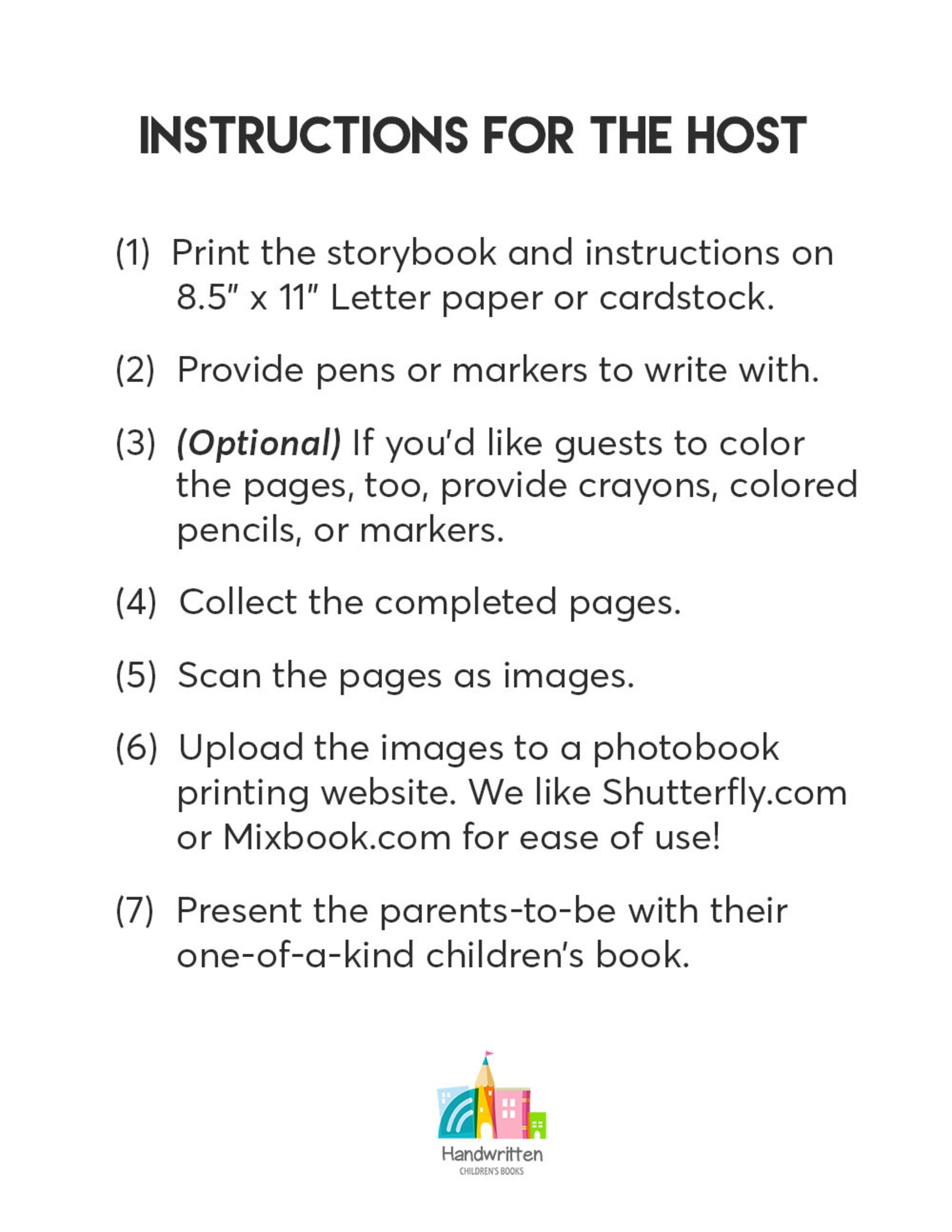 Do This Children's Book Kit Baby Shower Activity // Etsy