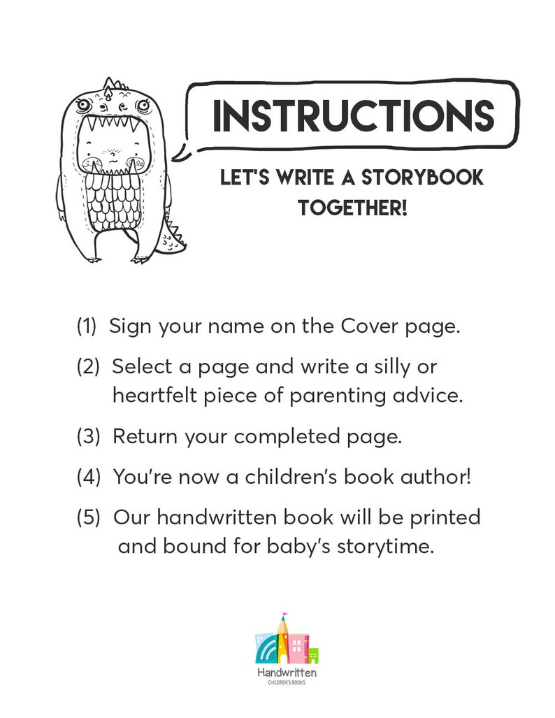 Do This Children's Book Kit Baby Shower Activity // Etsy
