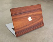 Madera MacBook Piel Real Rosewood Funda Calcomanía para Apple MacBook Pro Air 11 12 13 15