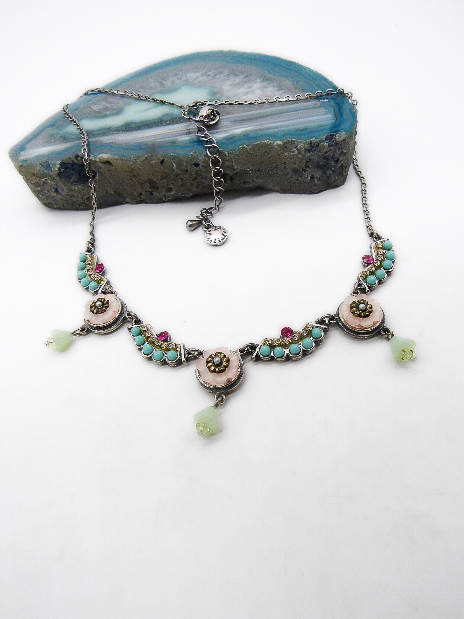 vintage Firefly jewelry company silver plated Austrian crystal