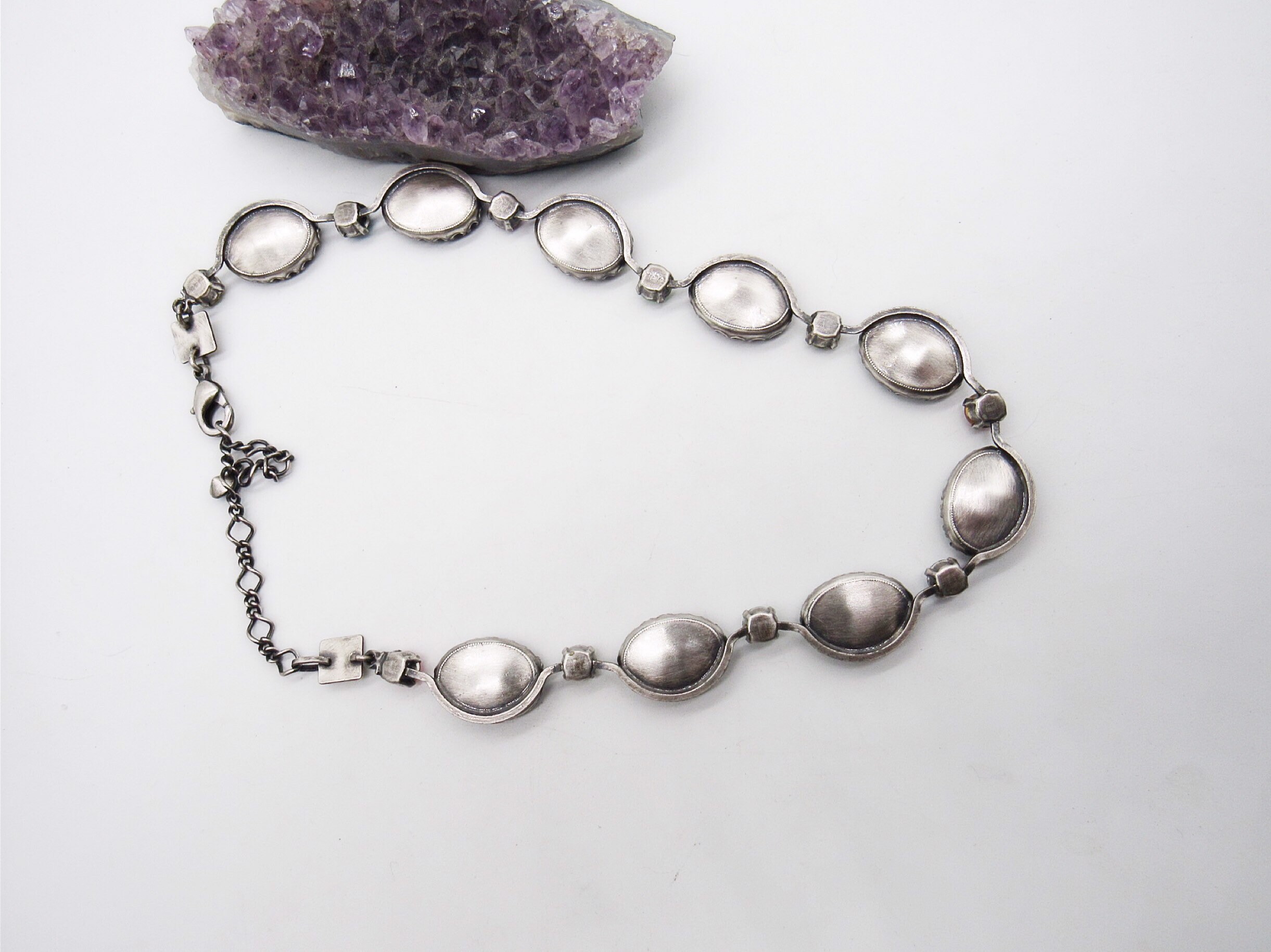 RESERVED Rare vintage Konplott by Miranda KO silver tone