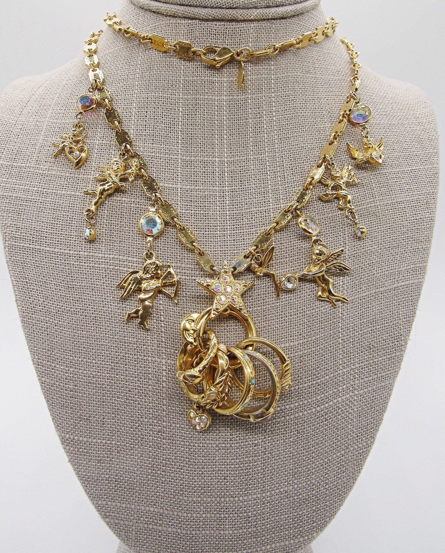 KIRKS FOLLY Necklace Brooch Pendant Crystal Wizard Sorcerer Star Moon  Jewelry | eBay