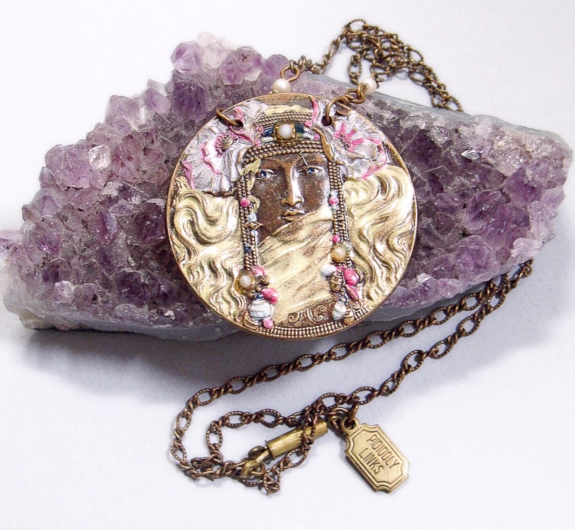 antique art nouveau necklace