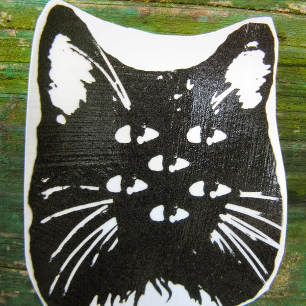 Six Eyed Kitty Cat Sticker