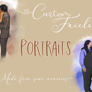 Custom Faceless Portraits| Creating memories made from photos of you and your loved ones!