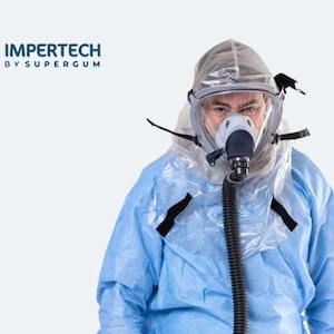 Volcano Travel Gas Mask | Ash & Sulfur Protection | Full Face Respirator | Blower System | 40mm NATO | Adventure Safety Gear