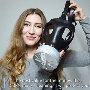 Israelische Gasmaske für Frauen | Kleine Gasmaske mit Filter | Kostenloser Versand Weltweit