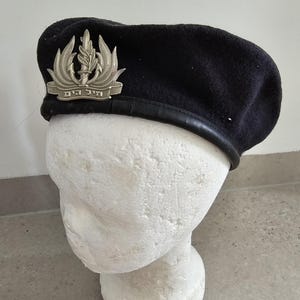 Authentic IDF Israeli Army Navy Beret -  Uniform  A926 - Military Surplus - Free Shipping