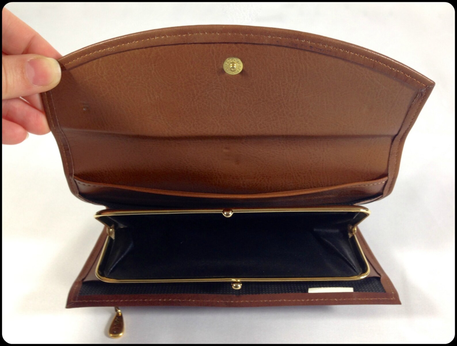 Vintage Rolfs Women's Checkbook Wallet Light Brown Cowhide Etsy