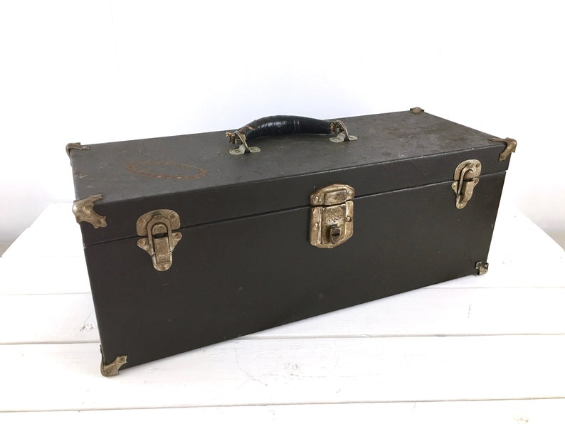 1930's SK Tools Steel Tool Box Industrial Art Deco Large Etsy