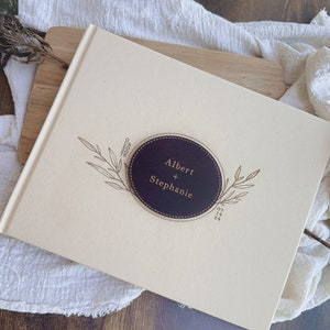 3D Rustic Wedding Guest Book / Fancy Wood Guestbook / Personalize Wedding Guest Book / Unique Wedding Guest Book / Scrapbook Photo Album