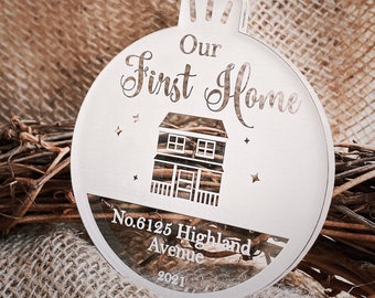 New Home Ornament . Our First Christmas In Our New Home Ornament . Personalized Our First Home Ornament . Personalized New Home Gifts 2023